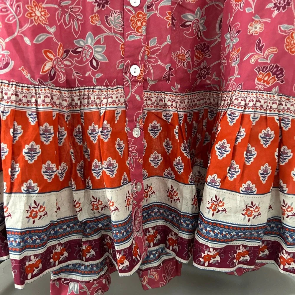 beachlunchlounge Pink Floral top - Picture 4 of 9
